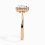 Playa Solitaire Halo Princess Ring-Dileti