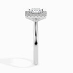 Playa Solitaire Halo Princess Ring-Dileti