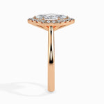 Fala Solitaire Halo Marquise Ring-Dileti
