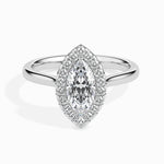 Fala Solitaire Halo Marquise Setting-Dileti