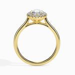 Fala Solitaire Halo Marquise Ring-Dileti