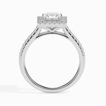 Jorja Solitaire Halo Pave Princess Setting-Dileti