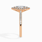 Pila Solitaire Halo Pave Marquise Ring-Dileti
