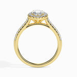 Pila Solitaire Halo Pave Marquise Ring-Dileti