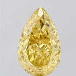 2.54ct Pear Lab Grown Diamond (Colour Fancy Vivid Yellow, Clarity VVS2, IGI Certified)