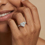 2 ctw Pave Heart Ring - Dileti
