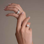 3.5 ctw Pave Round Ring - Dileti