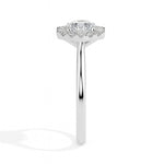 Adelaide Solitaire Halo Asscher Ring-Dileti