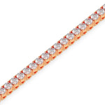 Round Tennis Bracelet-Dileti