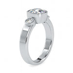Callie Cushion Harmony Circlet Ring-Dileti