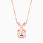 Paula Solitaire Round Pendant-Dileti