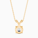 Paula Solitaire Round Pendant-Dileti