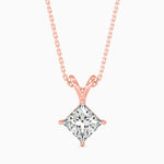 Regina Solitaire Princess Pendant-Dileti