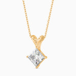 Regina Solitaire Princess Pendant-Dileti