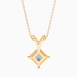 Regina Solitaire Princess Pendant-Dileti