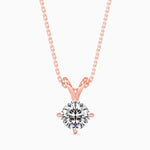 Berta Solitaire Cushion Pendant-Dileti