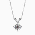 Berta Solitaire Cushion Pendant-Dileti