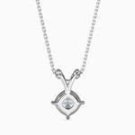 Berta Solitaire Cushion Pendant-Dileti