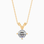 Berta Solitaire Cushion Pendant-Dileti