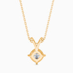 Berta Solitaire Cushion Pendant-Dileti