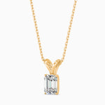 Maria Solitaire Emerald Pendant-Dileti