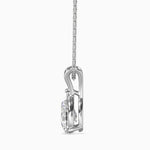Fleur Solitaire Pear Pendant-Dileti