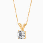 Mia Solitaire Asscher Pendant-Dileti
