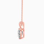 Rosa Solitaire Heart Pendant-Dileti