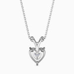 Rosa Solitaire Heart Pendant-Dileti