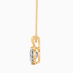 Rosa Solitaire Heart Pendant-Dileti