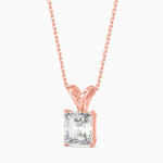 Sol Solitaire Radiant Pendant-Dileti