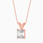 Sol Solitaire Radiant Pendant-Dileti