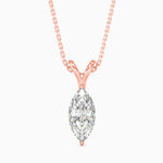 Elizabeth Solitaire Marquise Pendant-Dileti