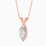 Elizabeth Solitaire Marquise Pendant-Dileti