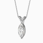 Elizabeth Solitaire Marquise Pendant-Dileti