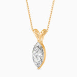 Elizabeth Solitaire Marquise Pendant-Dileti