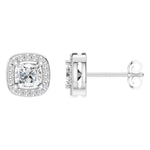 Halo Cushion Studs