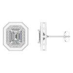 Emerald Halo Studs
