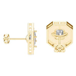 Emerald Halo Studs
