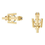 Oval Pave Drop Earrings