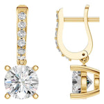 Pave Drop Earrings
