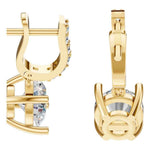 Pave Drop Earrings