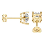 Four Prong Round Studs