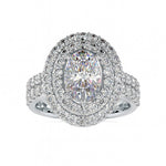 Eniko Oval Diamond Bouquet Ring-Dileti