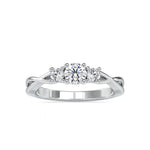 Helena Three Diamond Helix Ring-Dileti