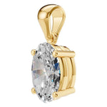 Four Prong Oval Pendant