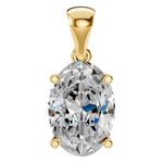 Four Prong Oval Pendant
