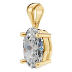Four Prong Oval Pendant