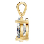 Four Prong Oval Pendant