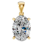 Four Prong Oval Pendant